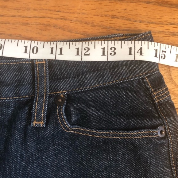Baldwin selvedge denim jean shorts blue cuffed size 25 - Picture 6 of 11